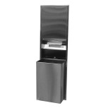 Bobrick B-3947 ClassicSeries® Recessed Convertible Paper Towel Dispenser/68.1L Waste Receptacle