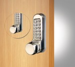Codelocks CL500 & CL505 Front and Back Plates, Back to Back – Satin Stainless Steel