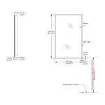 Bobrick B-1671 Series LED Backlit Mirror (Outer Etched)