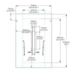 Bobrick B-1691 Series LED Side-lit Mirror