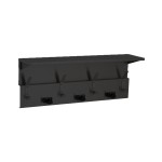 Bobrick B-239x34 Shelf with Mop and Broom Holders and Hooks