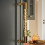 M Marcus Heritage Brass Cabinet Pull Bauhaus Hammered Design 101mm Centre to Centre