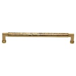 M Marcus Heritage Brass Cabinet Pull Bauhaus Hammered Design 254mm Centre to Centre