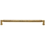 M Marcus Heritage Brass Cabinet Pull Bauhaus Hammered Design 320mm Centre to Centre