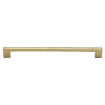 M Marcus Heritage Brass Cabinet Pull Metro Hammered Design 256mm Centre to Centre