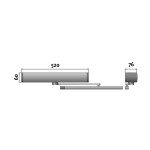 NEXT 120 Automatic Door Operator for Swing Doors with Closing Spring up to 120kg