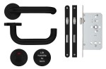 Lift to Lock Bathroom Set (DDA) – Antimicrobial Eco-Friendly Matt Black