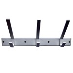 Hat & Coat Rack with 3 Hooks – Satin Anodised Aluminium