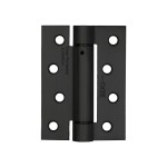 Single Action Adjustable Spring Hinge Set 102mm x 76mm x 3mm – Matt Black