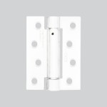 Single Action Adjustable Spring Hinge Set 102mm x 76mm x 3mm – Matt White