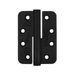 Extremely Heavy Duty Left Hand Grade 14 Lift Off Hinges 102 x 76 x 3mm – Radius corners – Matt Black