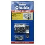 Chubb WS6 Security Door Chain - Satin Chrome Plate