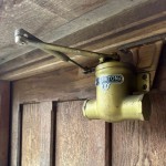 Briton 'B' and 'C' T-Shape Door Closers for Outward Opening 'Push Side' of the Door – Gold Sprayed