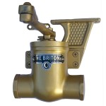 Briton 'B' and 'C' T-Shape Door Closers for Outward Opening 'Push Side' of the Door – Gold Sprayed