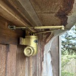 Briton 'B' and 'C' T-Shape Door Closers for Outward Opening 'Push Side' of the Door – Gold Sprayed