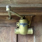 Briton 'B' and 'C' T-Shape Door Closers for Outward Opening 'Push Side' of the Door – Gold Sprayed