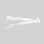 Ultra Heavy Duty Adjustable Power Hydraulic Door Closer for doors up to 120kg – Matt White