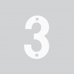 Numeral 3 -  Available in 50mm, 75mm & 100mm