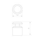 Dolphin DP7101 Prestige Mini Robe or Coat Hook