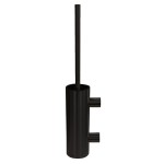 Dolphin 13.1800 Matt Black Wall-Mounted Toilet Brush and Holder