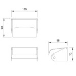 Dolphin BC266 Single Toilet Roll Holder