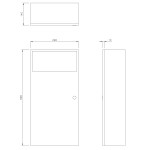 Dolphin DP5109 Prestige Waste Bin 12L