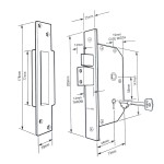 Chubb 3K70 Mortice Lock