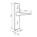 Chubb 3R35 Mortice Deadlocking Latch