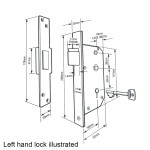Chubb 3R35 Mortice Deadlocking Latch