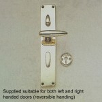 Polished Brass - Reversible 'Torpedo' Handle suitable for both left or right handed doors