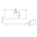 Dolphin BC277-2 Double Toilet Roll Holder