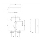 Dolphin BC528W Excel Paper Towel Dispenser - White Plastic