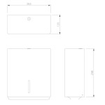 Dolphin DP3104 Prestige Wall Mounted Paper Towel Dispenser