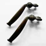 Crittall Curved Window Handle - Left Hand