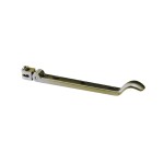 Crittall Type Curved Peg Stays - Available in 150mm & 200mm Lengths - Antique Brass