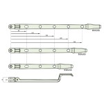 Crittall Type Straight Peg Stays - Available in 150mm, 200mm & 250mm Lengths
