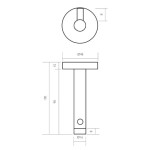 Dolphin BC406 Robe Hook and Door Stop