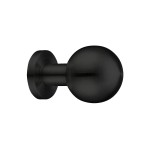 Mortice Ball Knob Furniture – Screw on Rose (Unsprung)  – Antimicrobial Eco-Friendly Matt Black