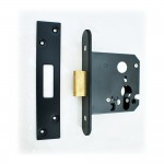 Euro Cylinder Deadlock Case – Matt Black Powder Coated