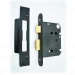 Bathroom Lock Case – Matt Black Powder Coated