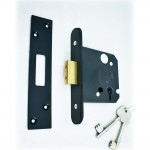 3 Lever Deadlock – Matt Black Powder Coated