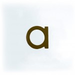 Letter 'a' – Adonic Matt Bronze