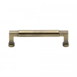 M Marcus Heritage Brass Bauhaus Design Cabinet Handle 128mm Centre to Centre