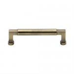 M Marcus Heritage Brass Bauhaus Design Cabinet Handle 128mm Centre to Centre