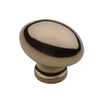 M Marcus Heritage Brass Oval Design Cupboard Knob 32mm 