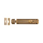 M Marcus Heritage Brass Door Bolt Flat 150mm