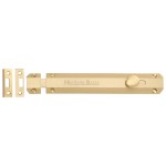 M Marcus Heritage Brass Door Bolt Flat 200mm