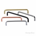 M Marcus Heritage Brass Wire Design Cabinet Handle 160mm Centre to Centre