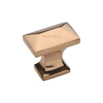 M Marcus Heritage Brass Anvil Design Wardrobe Knob 35 x 22mm