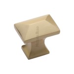 M Marcus Heritage Brass Anvil Design Wardrobe Knob 35 x 22mm